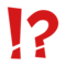 Exclamation Question Mark emoji on Emojidex